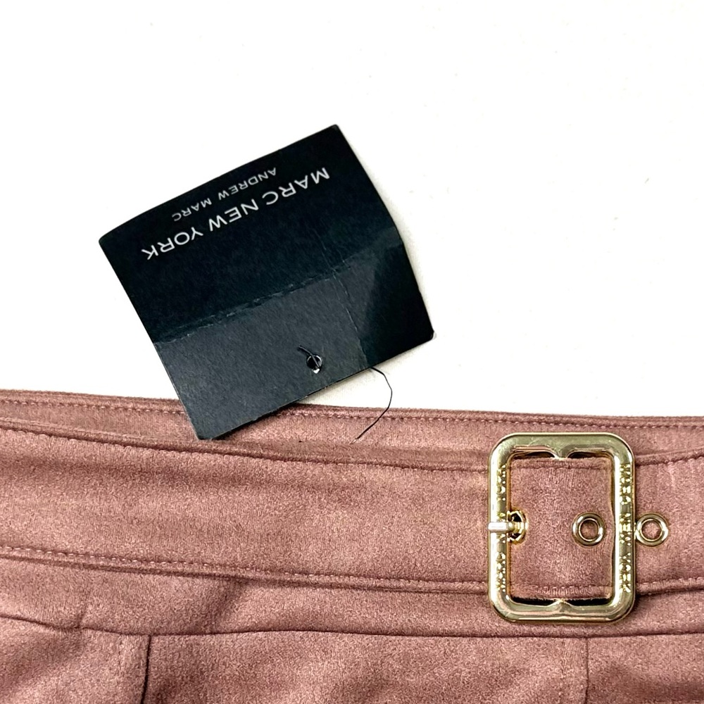 Marc New York Dusty Rose Faux Suede Mini Skirt Size Small NWT - Picture 5 of 6